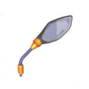 Mirror Right Side For Bajaj Platina H Gear | Platina Drum | Platina Disc