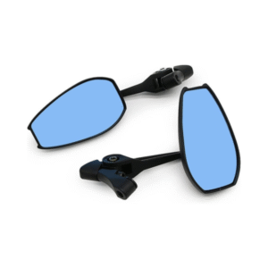 Napoleon anti glare oval shaped mirrors short stem (pair) for all motorcycles and scooters - aluminium