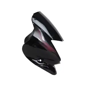 Bajaj Platina Headlight Visor (black And Majenta)