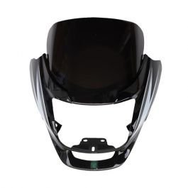 Head Light Visor Mask Compatible For Hero Super Splendor Bk-grey