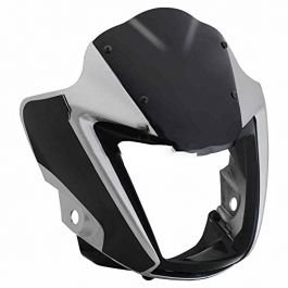 Head Light Mask Compatible Compatible For Hero Splendor Ismrt Bk-grey