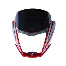 Head Light Mask Compatible Compatible For Hero Super Splendor Bs-6 Red