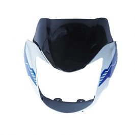 NIKAVI N577E Head Light Mask Compatible Compatible for TVS Phoenix White-Blue