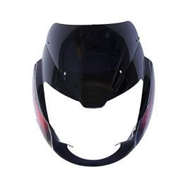 Head Light Visor Mask Compatible For Bajaj Pulsar Ug7/8 Bk-red