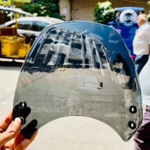 Original Heavy Premium Quality Small Winshield For All Hunter Black Colour