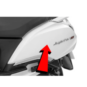 Panel Right Hand Side Cielo White Refresh For TVS Jupiter 125