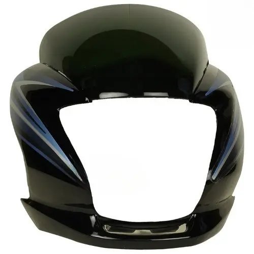 Passion Pro Headlight Visor Analog Model Black With Blue Sticker Genuine Headlight Visor -