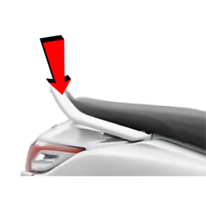 Pillion Handle Cielo White Refresh For TVS Jupiter 125