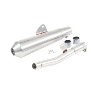 Powerage Exhaust Slip On Exhaust for RE BEAR 650 with de cat Pipe â€“ Cone Type