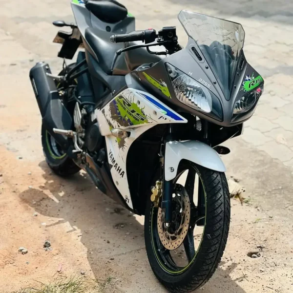 Yamaha R15 V2 BODY KIT MATT GREY/GREEN - Buy Online at Best Price Parts ...