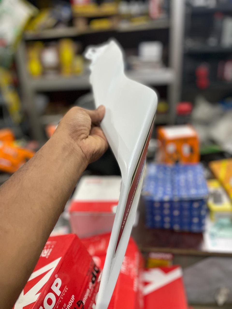 Yamaha R15 V4 Tail Panel Left Side White Colour