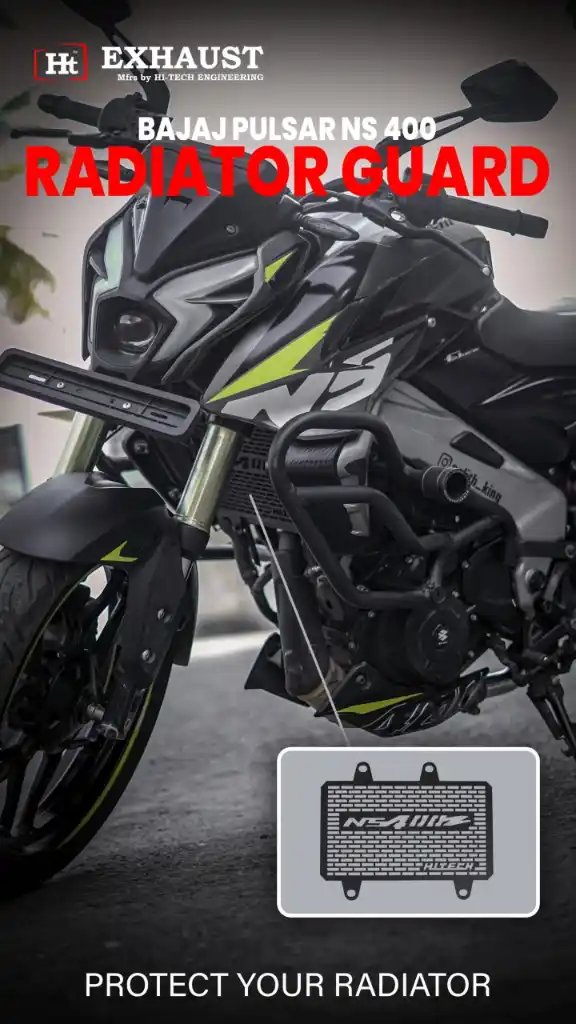 RADIATOR GUARD BLACK FOR BAJAJ NS 400 Z - RD 933