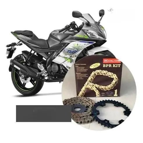 Rolon Brass Chain Sproket Kit For Yamaha R15 V2