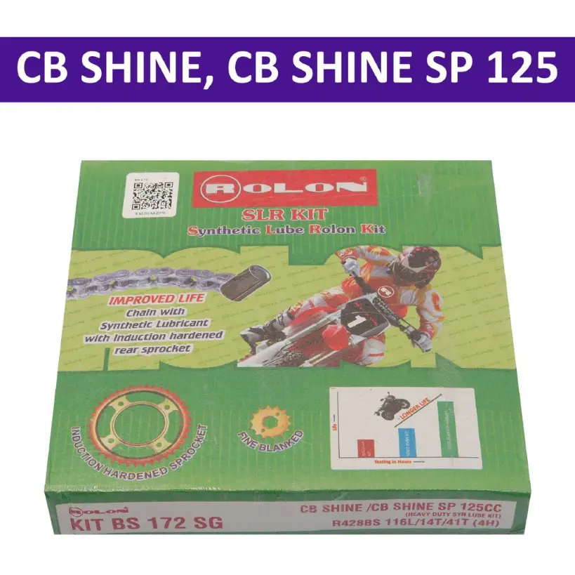 Honda Rolon Chain Kit For Cb Shine, Cb Shine Sp 125