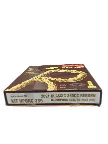 Royal Enfield Meteor 350 /NEW CLASSIC 350/Hunter 350 Rolon Brass Chain & Sprocket (Kit HPORC 389)