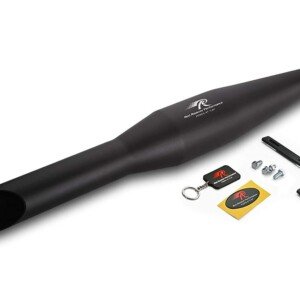 Royal Enfield Thunderbird RED Rooster Matte Black Unibody Rumbler Exhaust