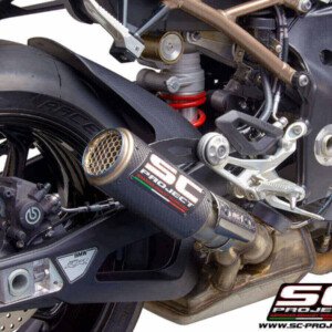 SC Project CR T Carbon Fiber Slip On Exhaust BMW S1000 RR (2019 23)