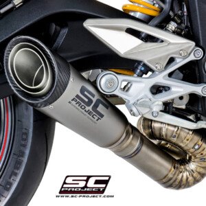 SC Project S1 Exhaust S Shaped pipe Triumph Street Triple 765 (2017 22)