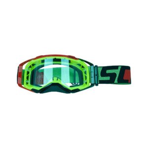 Scott Replica Goggles With Box Grn Red.F Blk.N Clear Tint