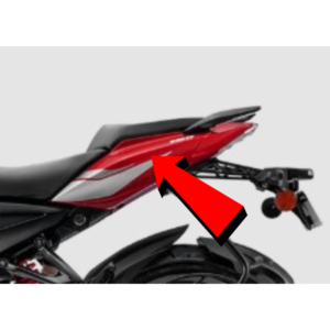 Seat Cowl Assy Cocktel Red White Decall For Bajaj Pulsar NS160