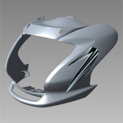 Set Front Visor Force Silver Me For Passion Pro | Hero