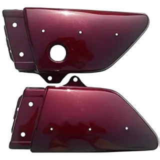 Yamaha Side Cover Wine Red Rx 100 - Genuine