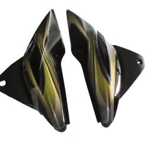 Side Panel/cover-bajaj Discover 100cc (3d Type) Black (green Stk)