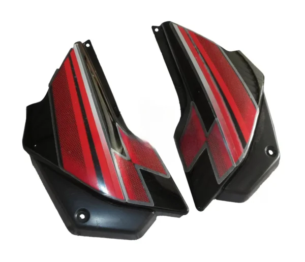 Side Panel/cover-hero Glamour Latest Black (red Bike)