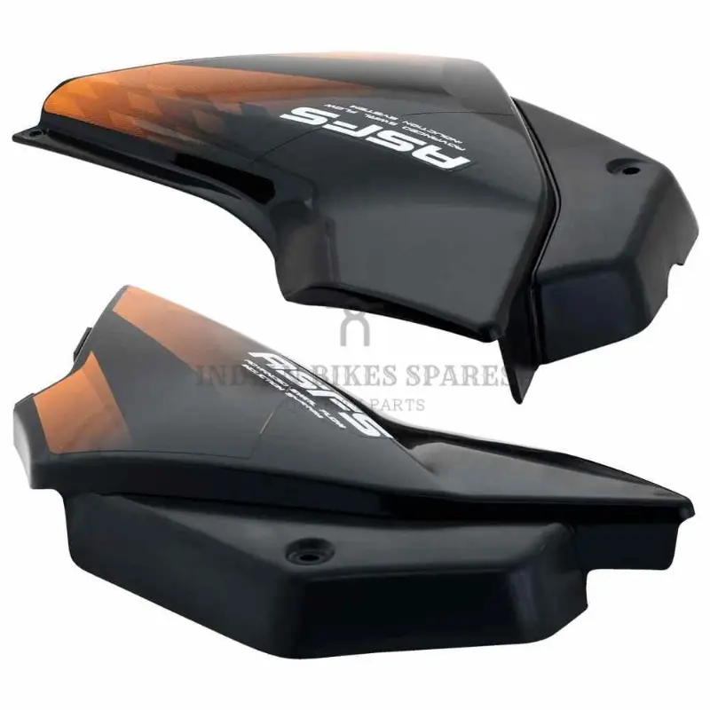 Side Panel/cover-hero Glamour Latest N/m (type-4) Black (orange Stk)