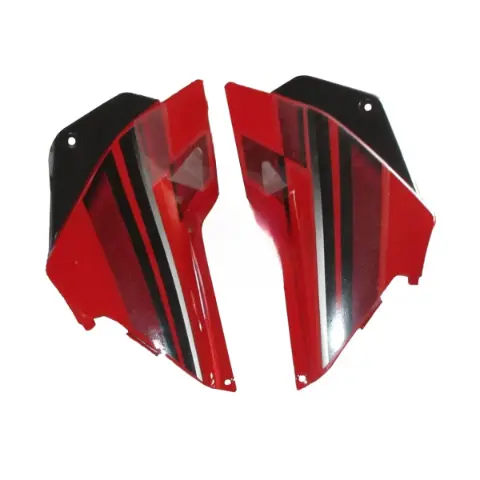 Side Panel/cover-hero Glamour Latest Red (black Bike)