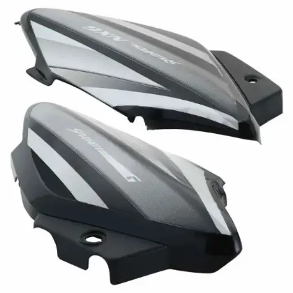 Side Panel/cover-hero Splendor Nxg Latest (new Graphics) Black (silver Stk)