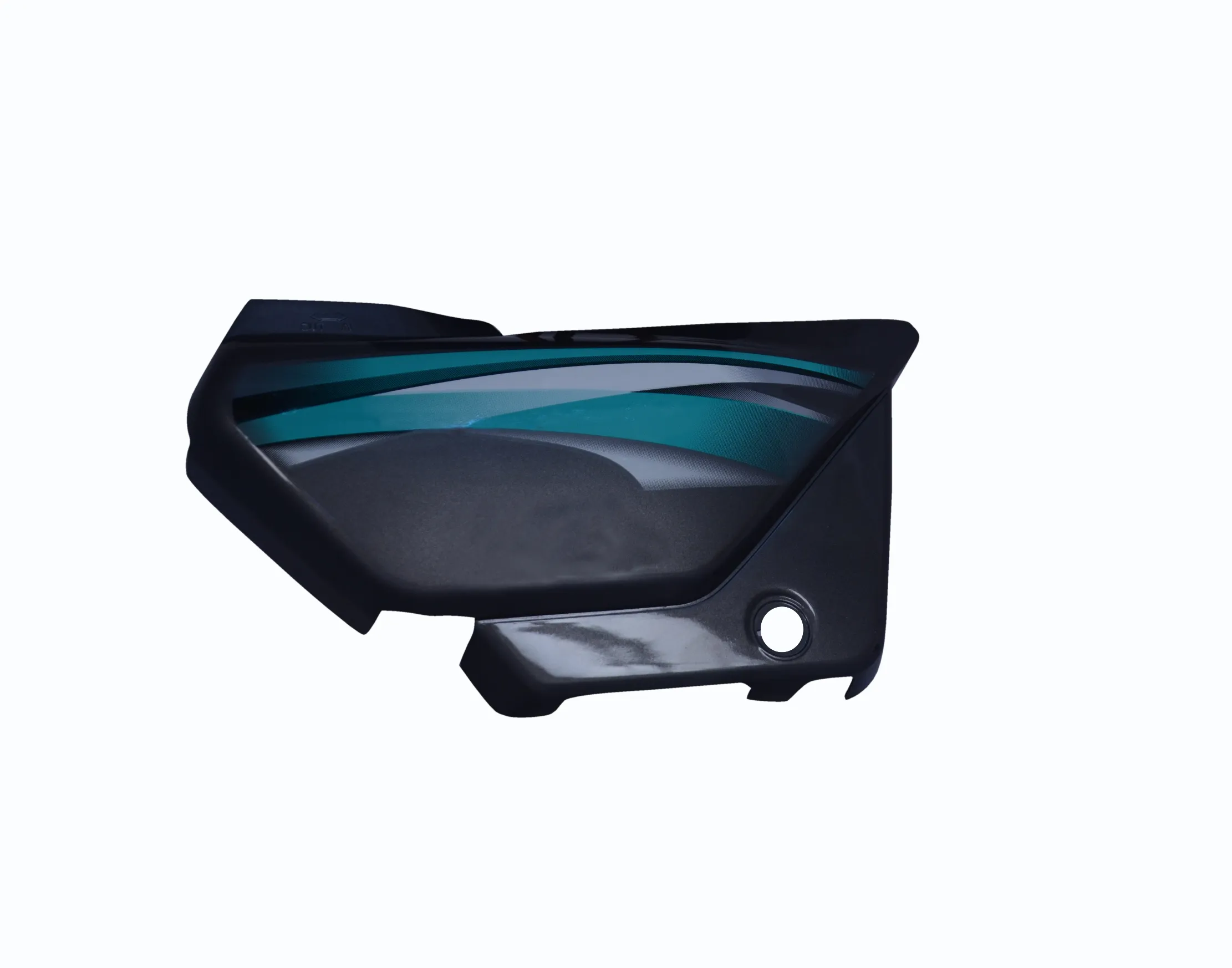 Side Panel/cover-hero Splendor Plus Ibs Grey (green Stk) Both Side Screw Fitting