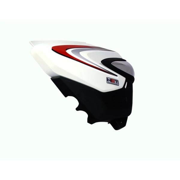 Side Panel/cover-honda Shine Dx With Chrome Garnish White