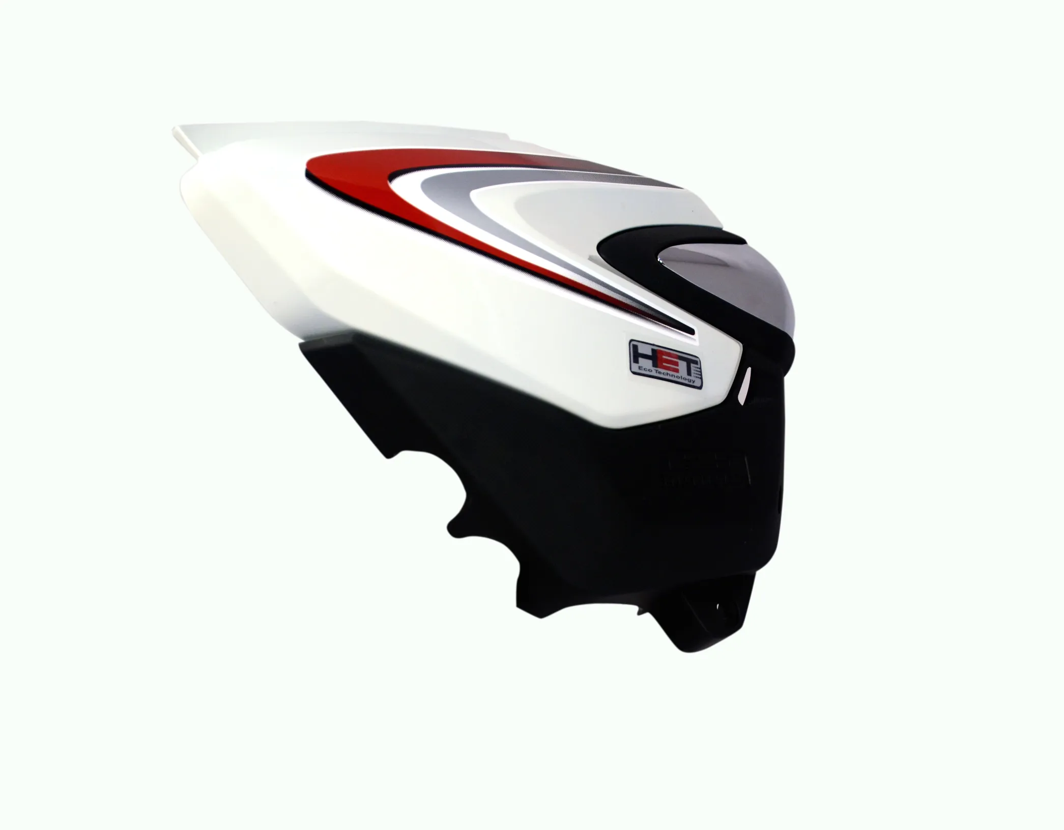 Side Panel/cover-honda Shine Dx With Chrome Garnish White