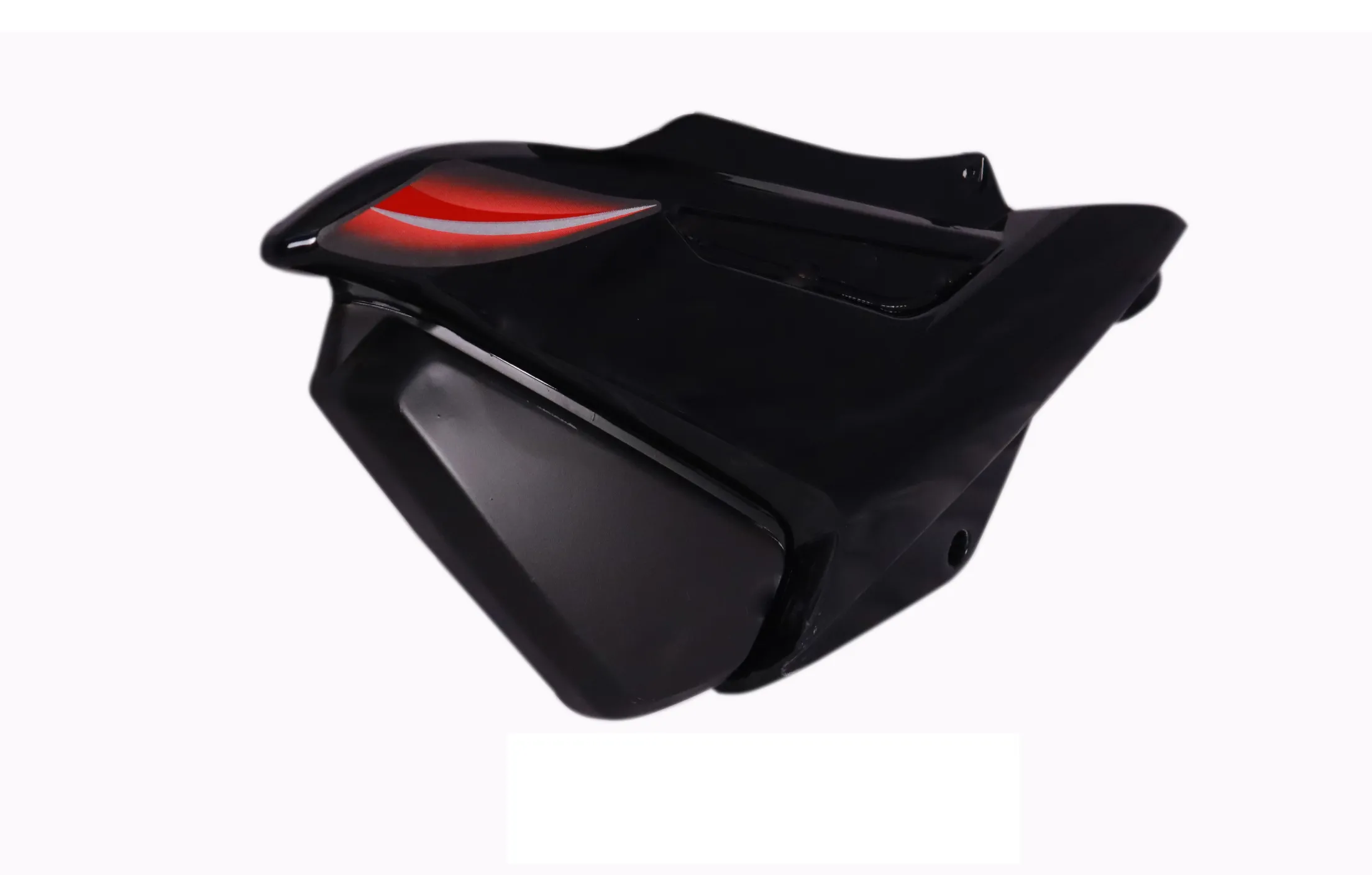 Side Panel/cover-tvs Star City Plus Black (red Stk) Parts on Bike