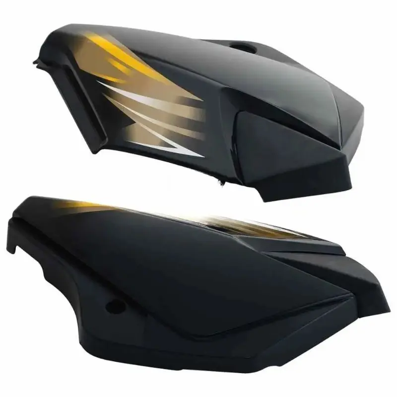 Side Panel/cover-tvs Star Cvti 110cc N/m Black (yellow Stk)