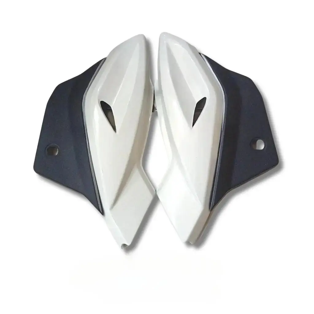 Side Panel For Bajaj Pulsar 150 | Digital Model | With Jaali | White