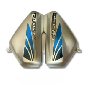 Side Panel For Hero Cd 100 Deluxe | 2008 Model | Type2 Sticker | Silver & Blue Colour