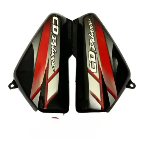 Side Panel For Hero Cd 100 Deluxe | 2010 Model | Type3 Sticker | Black & Red Colour