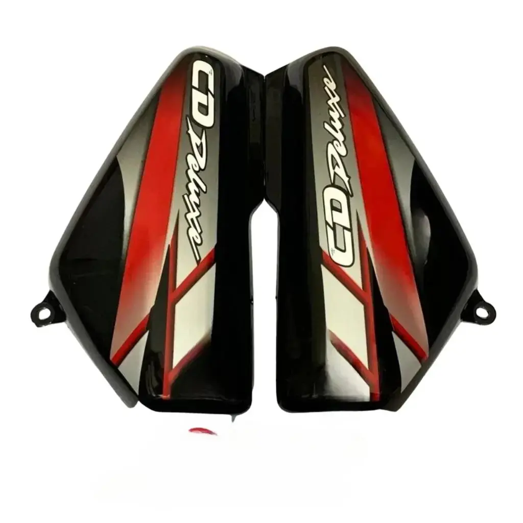 Side Panel For Hero Cd 100 Deluxe | 2010 Model | Type3 Sticker | Black & Red Colour
