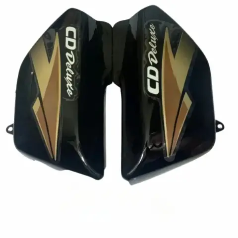 Side Panel For Hero Cd 100 Deluxe | Old Model | Black & Lden Colour