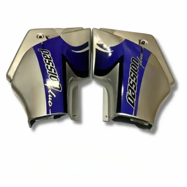 Side Panel For Hero Passion Plus | Silver & Blue Colour