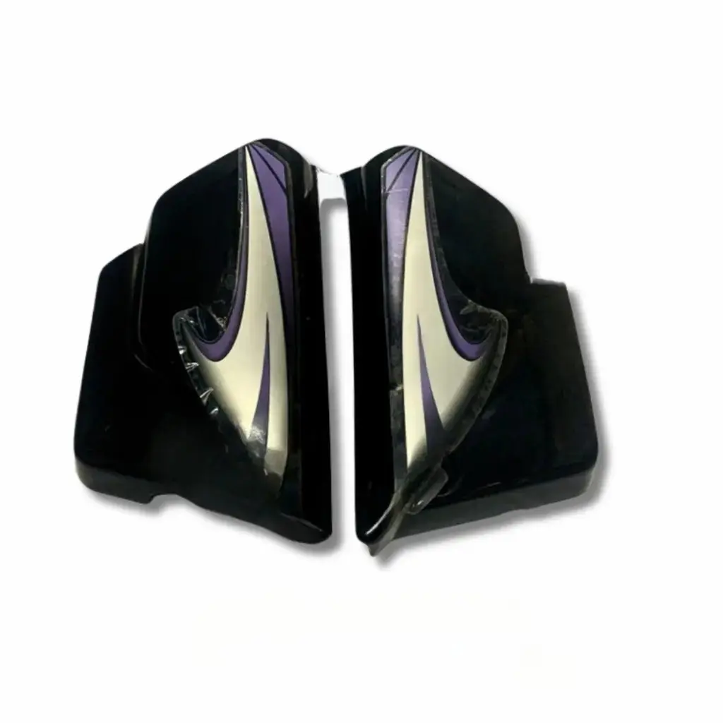 Side Panel For Hero Splendor | Alloy Wheel | Black & Purple Colour