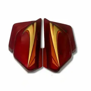 Side Panel For Hero Splendor | Alloy Wheel | Red & Orange Colour