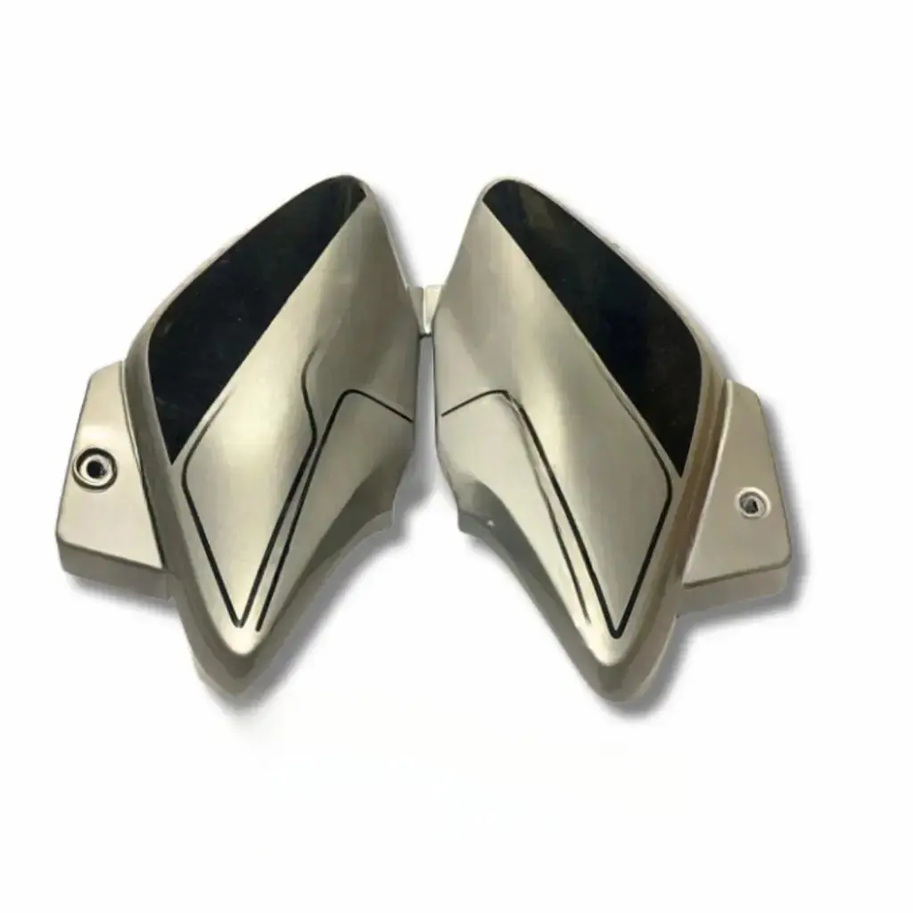 Side Panel For Hero Splendor Ismart | Type1 | Silver & Black Colour