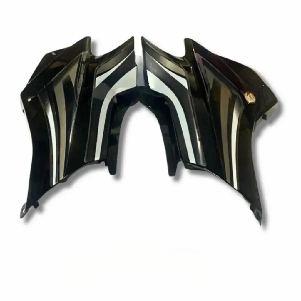 Side Panel For Hero Super Splendor | Type 2 | Type 6 Sticker | Black & Silver Colour