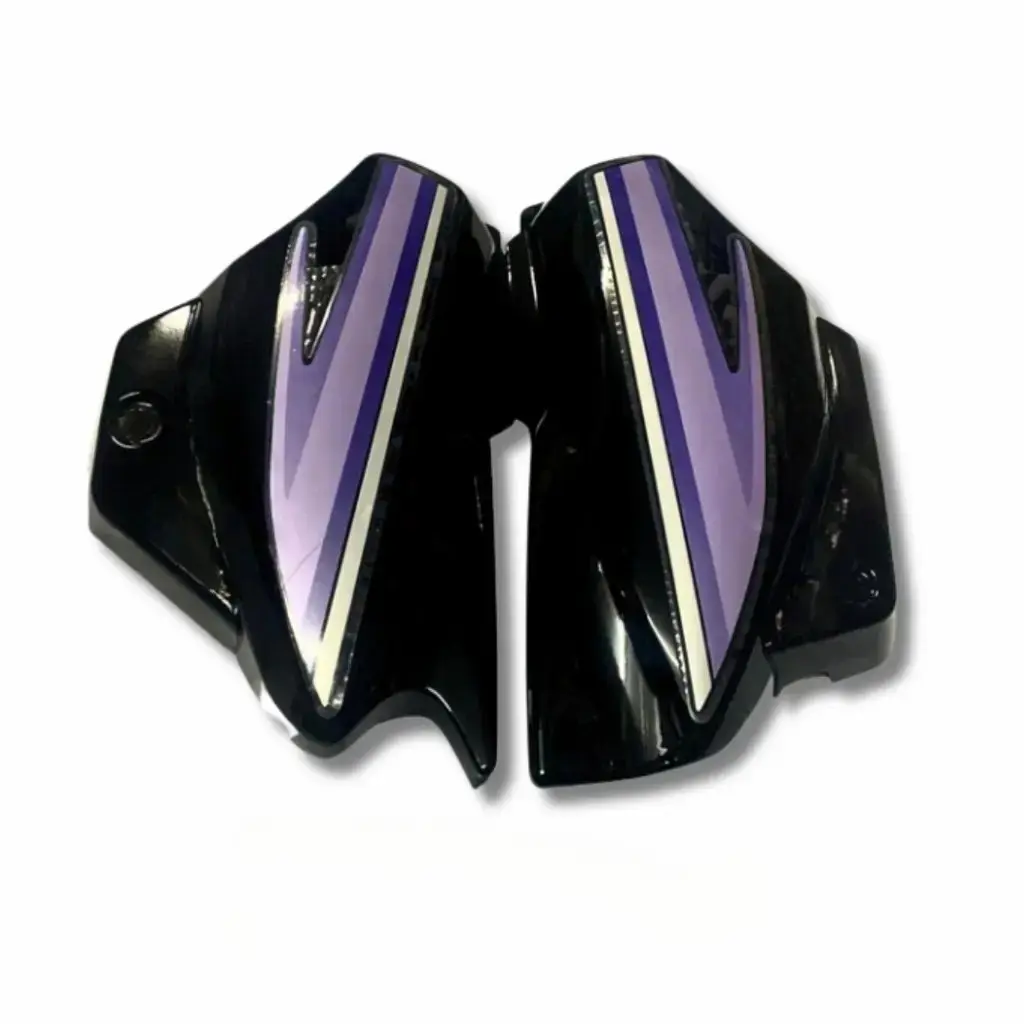 Side Panel For Hero Super Splendor | Type1 | Black & Blue Colour