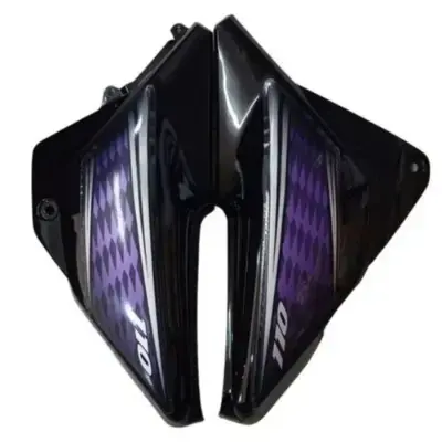 Side Panel for Honda Dream Neo | Black & Purple