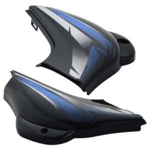 Side Panel / Side Cowl Set Fit For Bajaj Ct-100 New Model Latest Black (blue Sticker)
