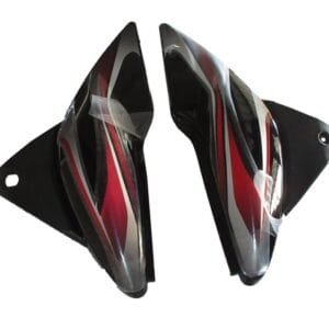 Side Panel / Side Cowl Set Fit For Bajaj Discover 100cc (3d Type) Black(purple Sticker)